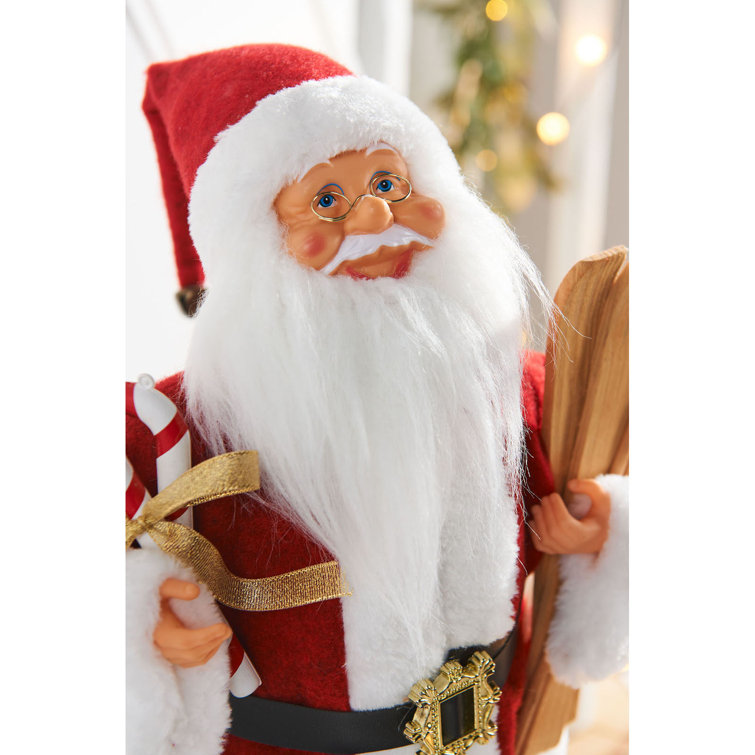 The Seasonal Aisle Animated Musical Santa Figurine Wayfair.co.uk